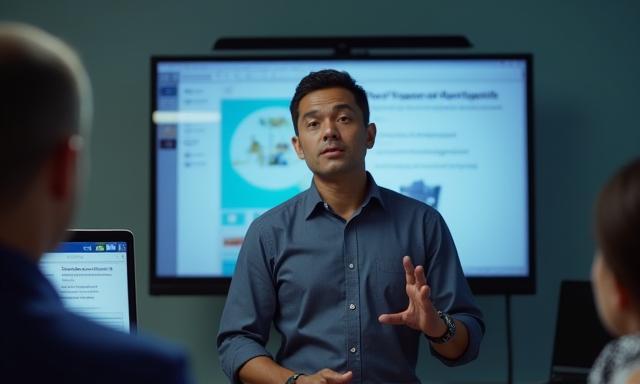 Screenshot of a video workshop on interviewing skills